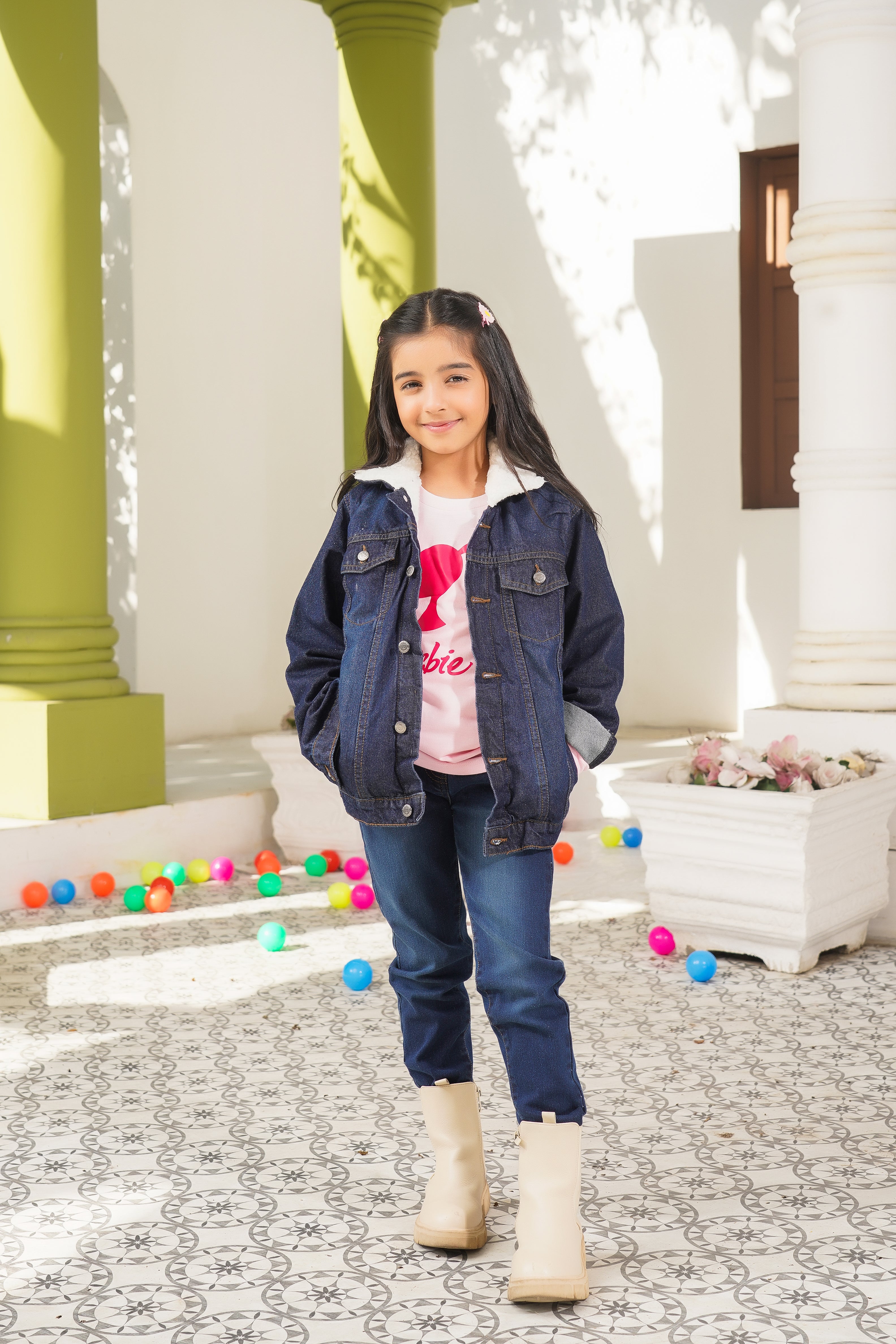 Girls barbie jacket cheap