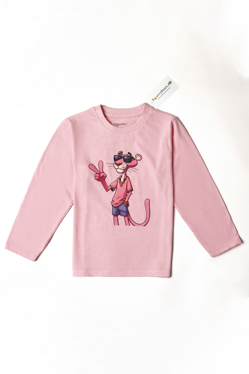 Set of 05 Jersey Full Sleeves Shirts for Girls - Bouncybears