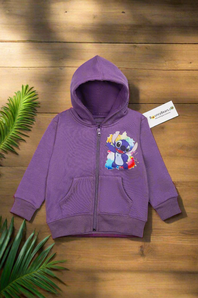Cartoon Printed Unisex Fleece Hoodie | WGH-01