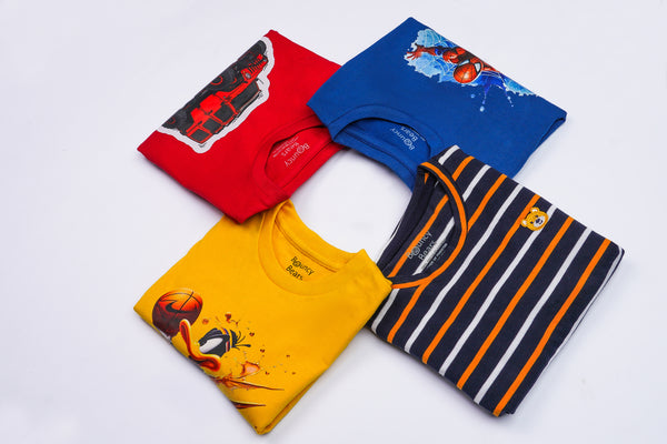 Printed Full Sleeves Set of 04 Jersey | WBKT-16 | WBKT-19 | WBKT-22 | WBKT-15 - Bouncybears