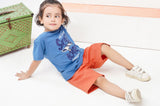 Orange Plain Dyed Shorts BS001C - Bouncybears