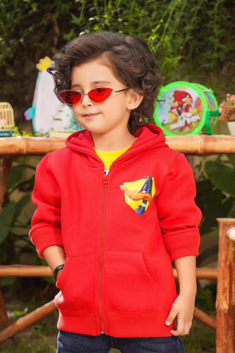 Daffy Duck Printed Fleece Hoodie | WBH-03 BouncyBears