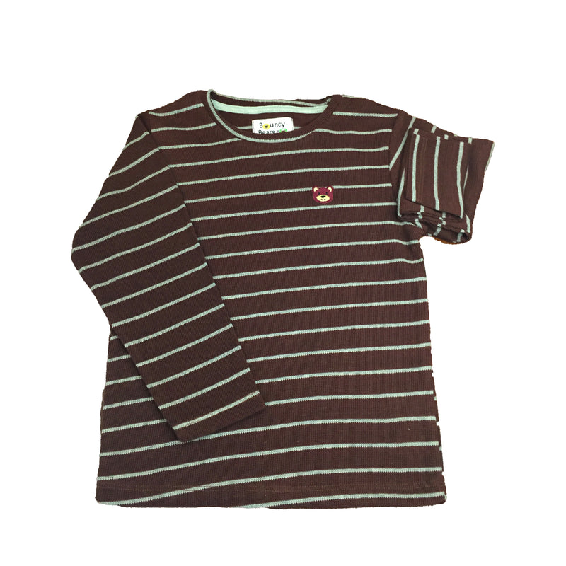 Full Sleeves waffle round neck jersey shirt for boy 
