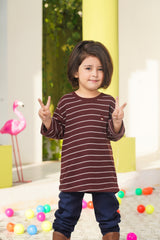 Full Sleeves waffle round neck jersey shirt for boy 