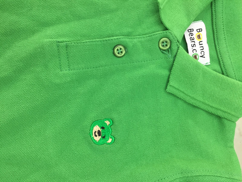Green SHORT SLEEVES POLO SHIRT BKP001B - Bouncybears