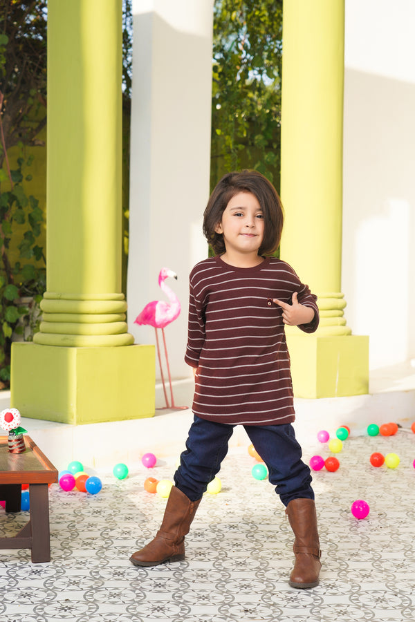 Pair of  Boys Waffle Jersey  & Denim Pants| WBKT-09  | BDP-02