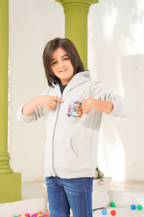 Pair of Tom & jerry Printed Fleece Hoodie & Denim pants WBH-01 | BDP-03 - Bouncybears