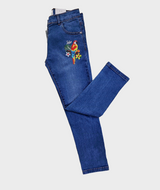 Pair of Flowers printed Girls Jersey & Denim Pants |  WGKT-03 | GDP-01/GDP-03 - Bouncybears