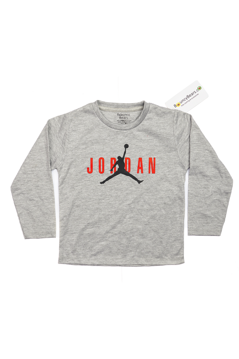 JORDAN Printed Full Sleeves Rounded Neck Boys Jersey | WBKT-18