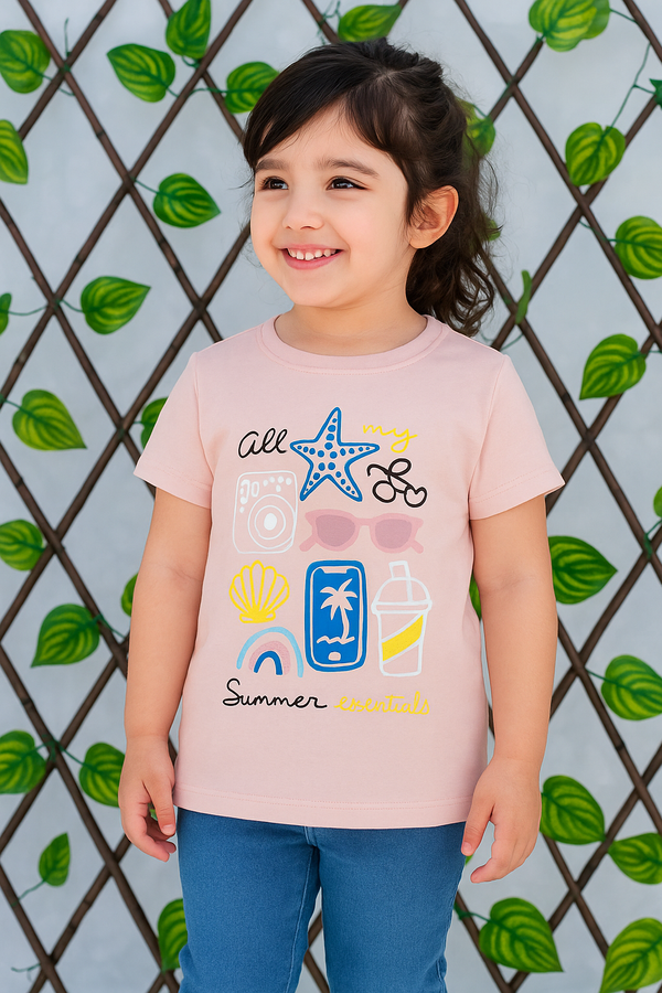 All my summer esential Printed T-shirt | GTS52501