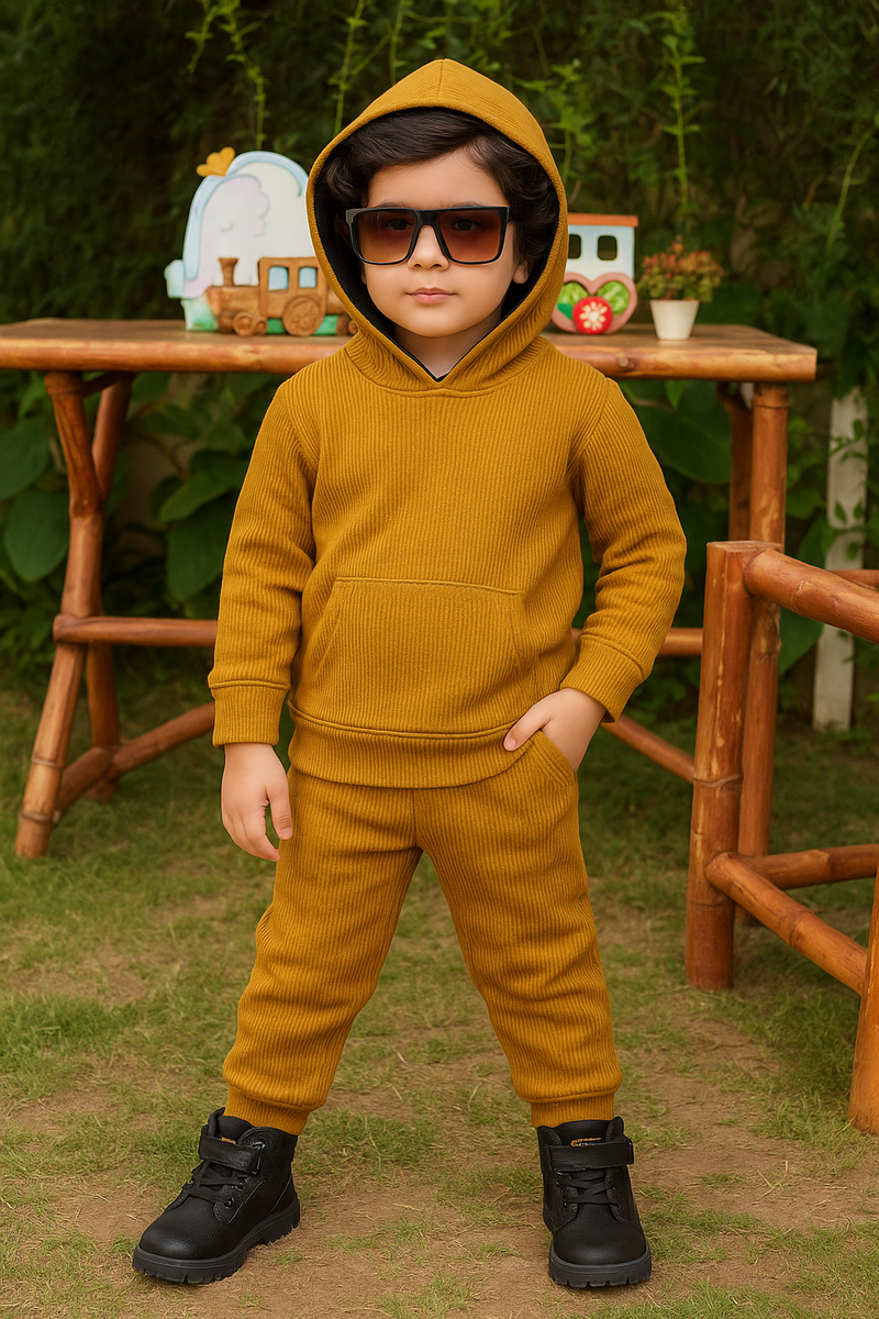 Universal Hood Pajama Set in Premium Thermal Fabric | UHP-12/24BN - Bouncybears