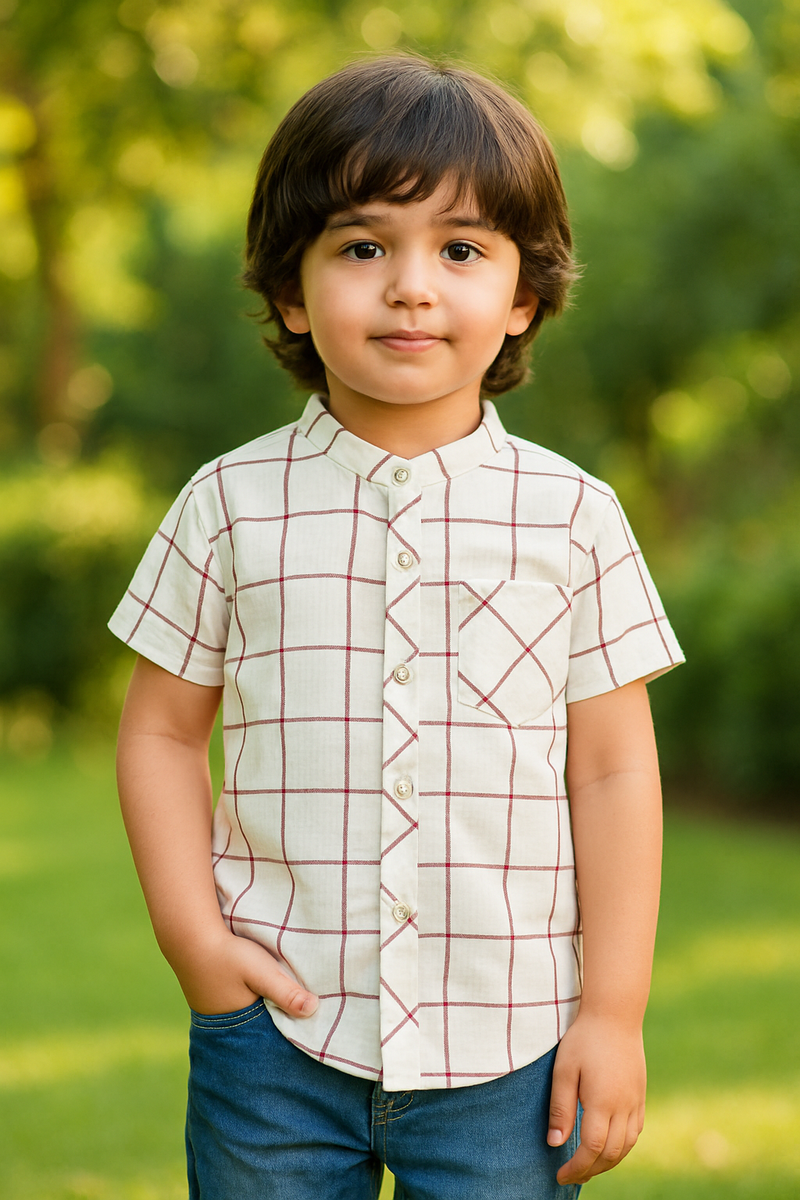BAN CASUAL CHECK SHIRT | BWS52502