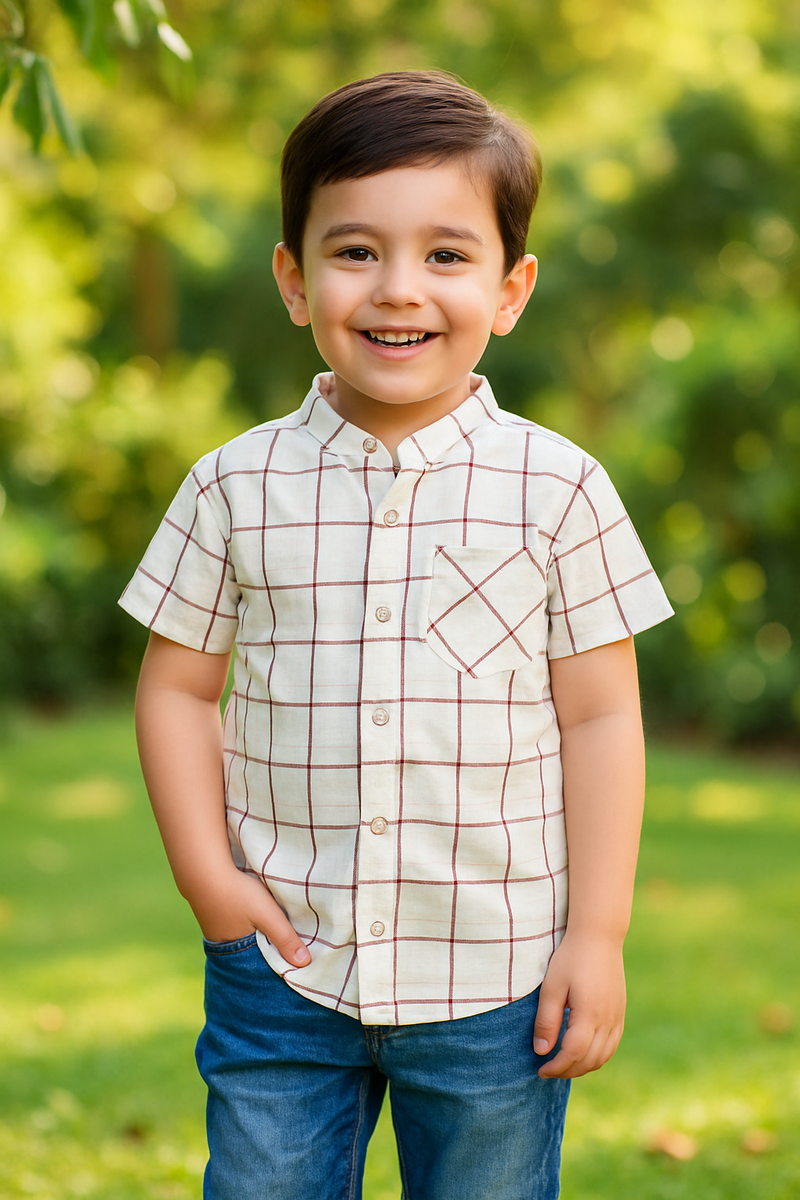BAN CASUAL CHECK SHIRT | BWS52502