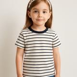 Striped short-sleeved t-shirt - Kids | BouncyBears Pakistan GTS52503 - Bouncybears