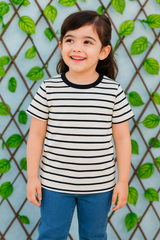 Striped short-sleeved t-shirt - Kids | BouncyBears Pakistan GTS52503 - Bouncybears