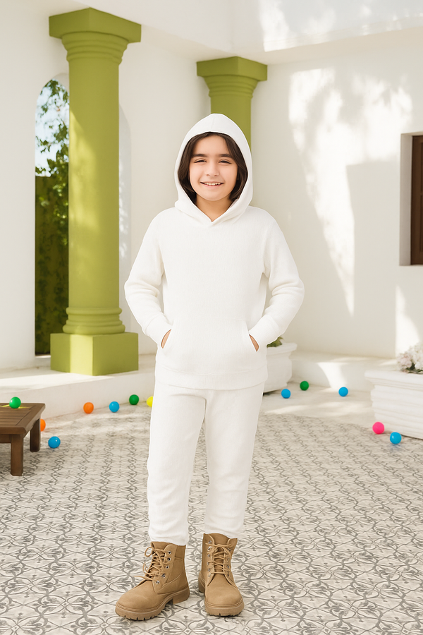 Universal Hood Pajama Set in Premium Thermal Fabric | UHP-12/24WE - Bouncybears